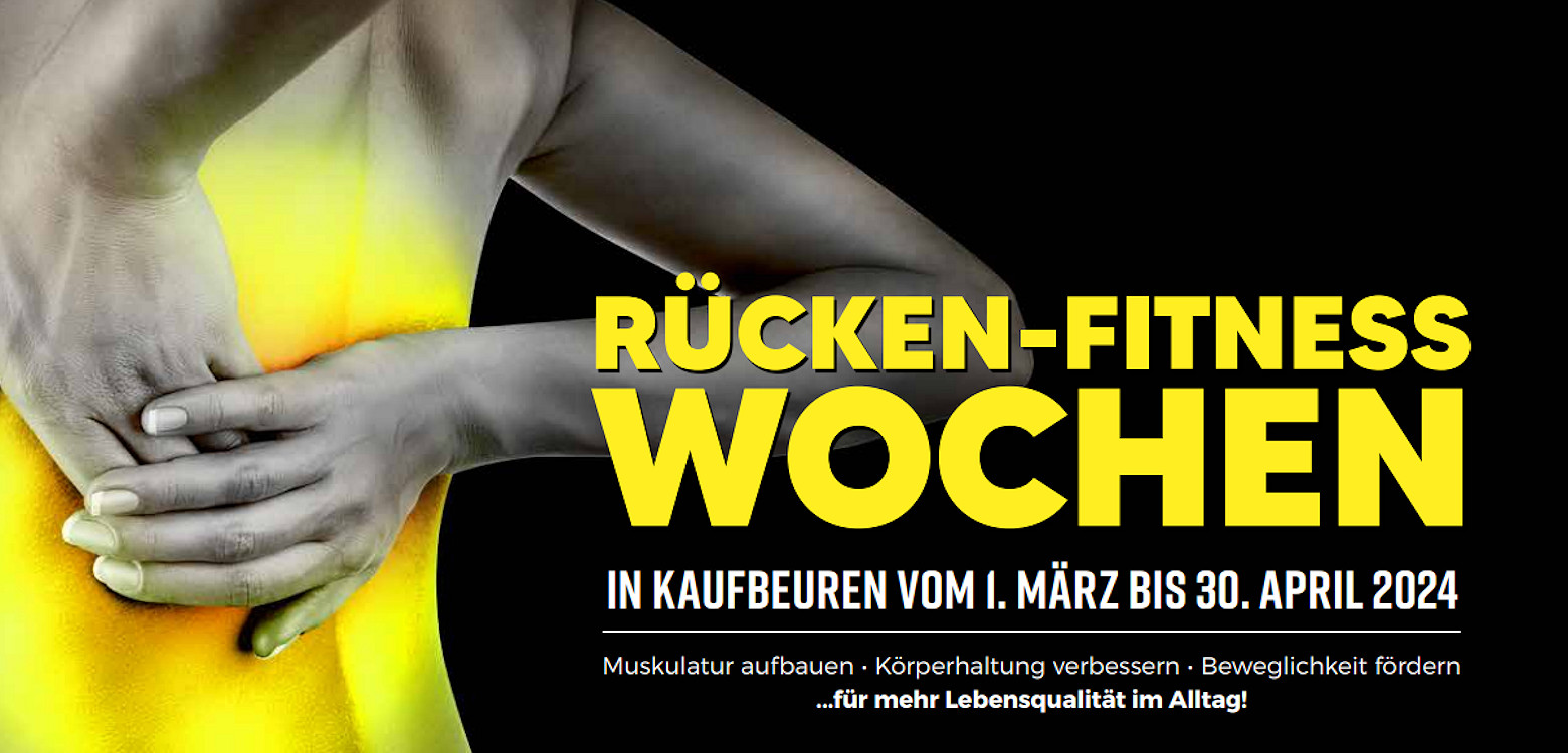 Rücken-Fitness-Wochen in Kaufbeuren vom 01. März bis 30. April 2024