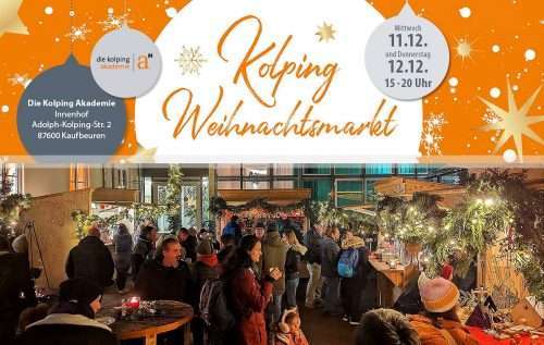 Der Kolping Weihnachtsmarkt – am Mittwoch und Donnerstag im Innenhof der Adolph-Kolping-Straße