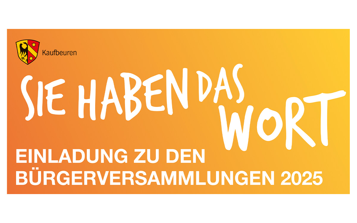 Bürgerversammlungen 2025 in Kaufbeuren: Termine, Themen und Teilnahmemöglichkeiten