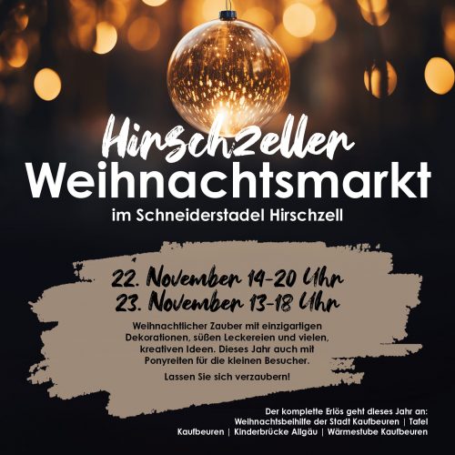 Weihnachtsmarkt in Hirschzell: Einstimmung auf die Adventszeit im Schneiderstadel