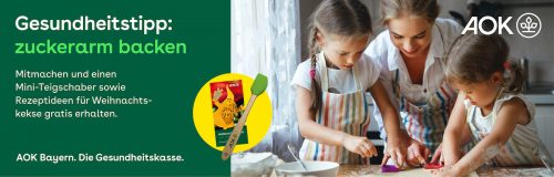 AOK-Gesundheitstipp: zuckerarm backen