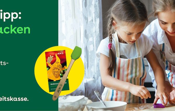 AOK-Gesundheitstipp: zuckerarm backen
