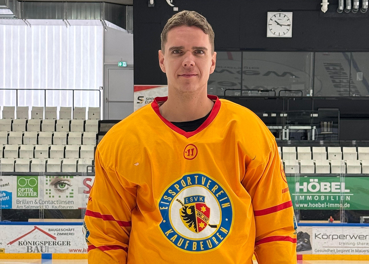 Verstärkung auf Zeit: Vincent Schlenker im Tryout beim ESV Kaufbeuren