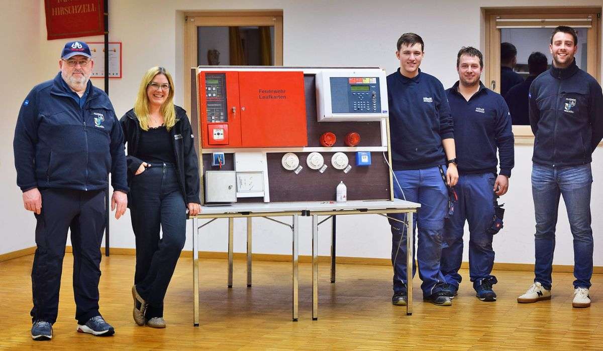 Die Freiwillige Feuerwehr Hirschzell bekommt eine Übungsbrandmeldeanlage