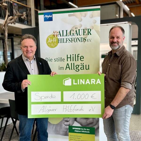 Linara spendet an Allgäuer Hilfsfonds