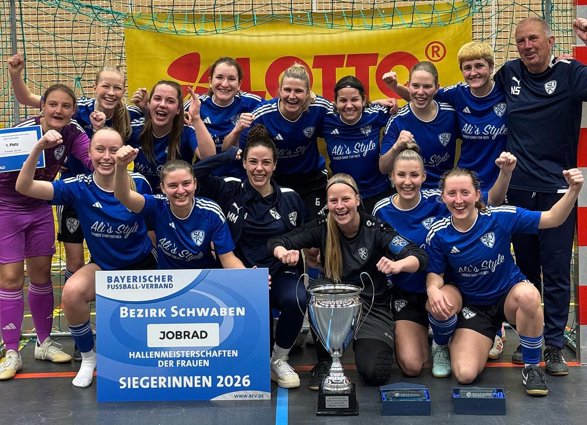 Die Damen der SpVgg Kaufbeuren sind schwäbischer Hallenmeister 2026