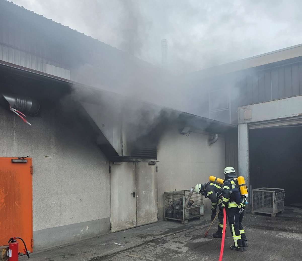 Brand in Industriebetrieb in Neugablonz