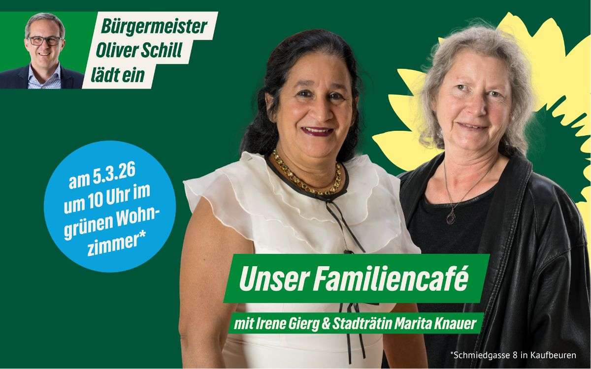 Grüne Kaufbeuren laden zum Familiencafé ein