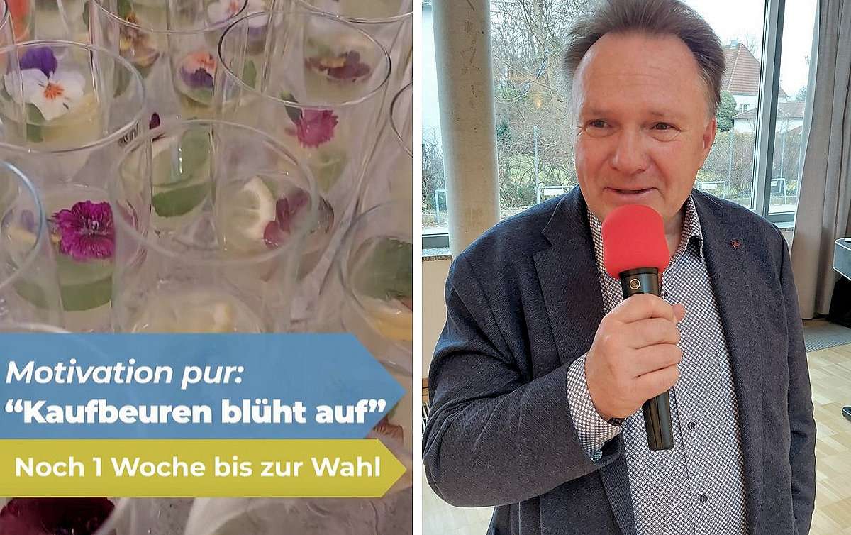 Wahlkampfendspurt der CSU Kaufbeuren: „Kaufbeuren blüht auf“