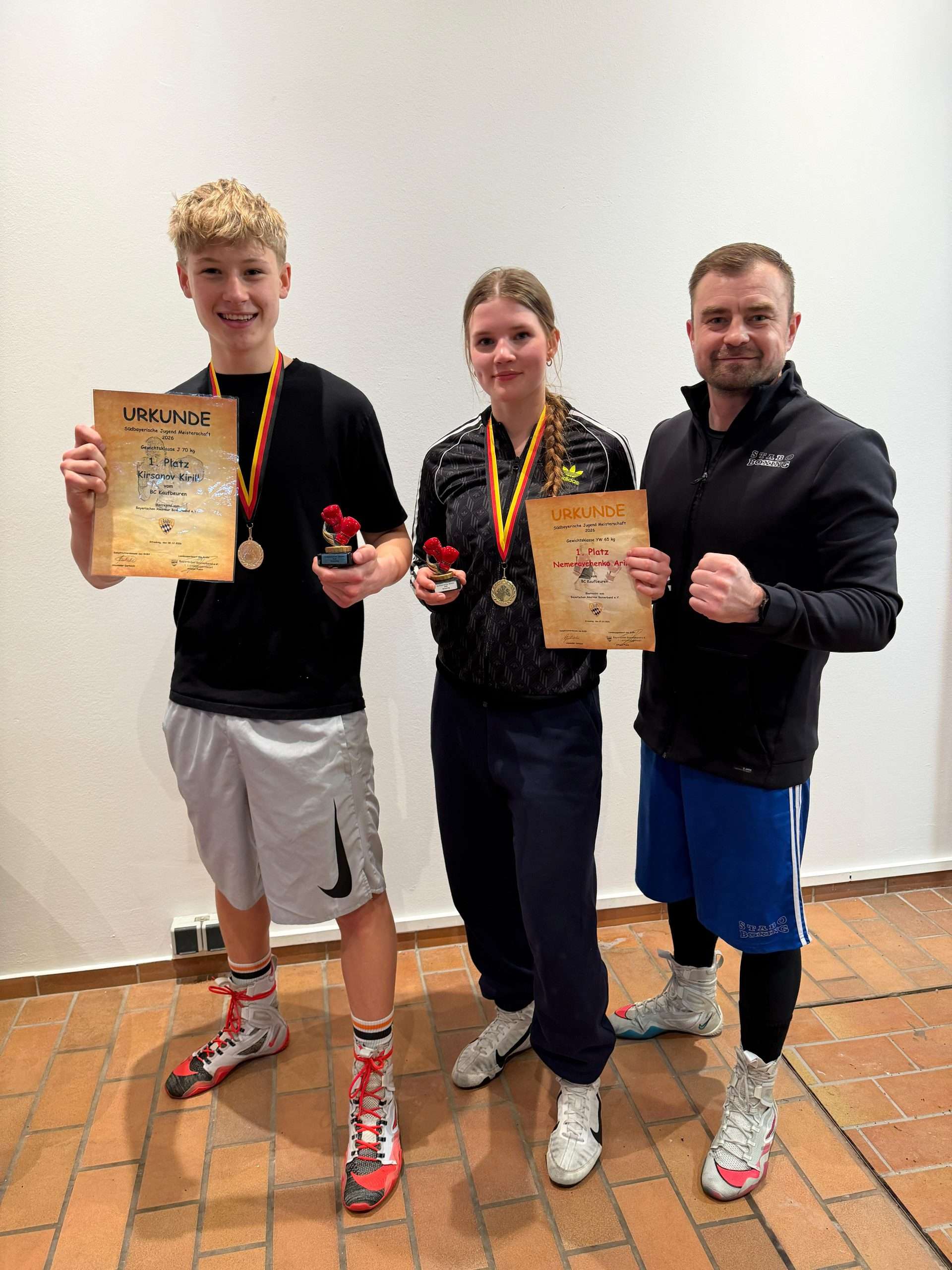 Zweimal Gold für den Boxclub Kaufbeuren bei den Südbayerischen Meisterschaften