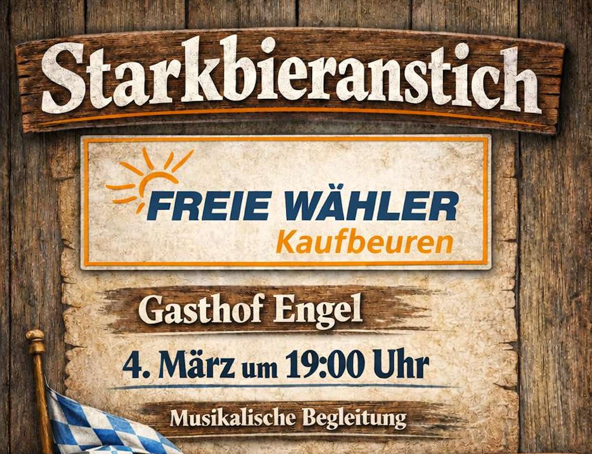 Starkbieranstich in Oberbeuren: FREIE WÄHLER laden zum geselligen Abend ein
