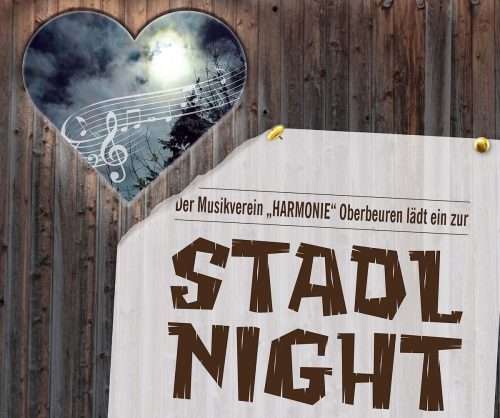 Stadl Night in Oberbeuren: Blasmusik trifft auf Humor und Geselligkeit am 20. und 21. März 2026