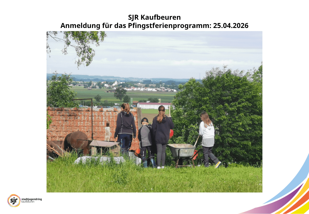 Pfingstferien mit dem Stadtjugendring Kaufbeuren