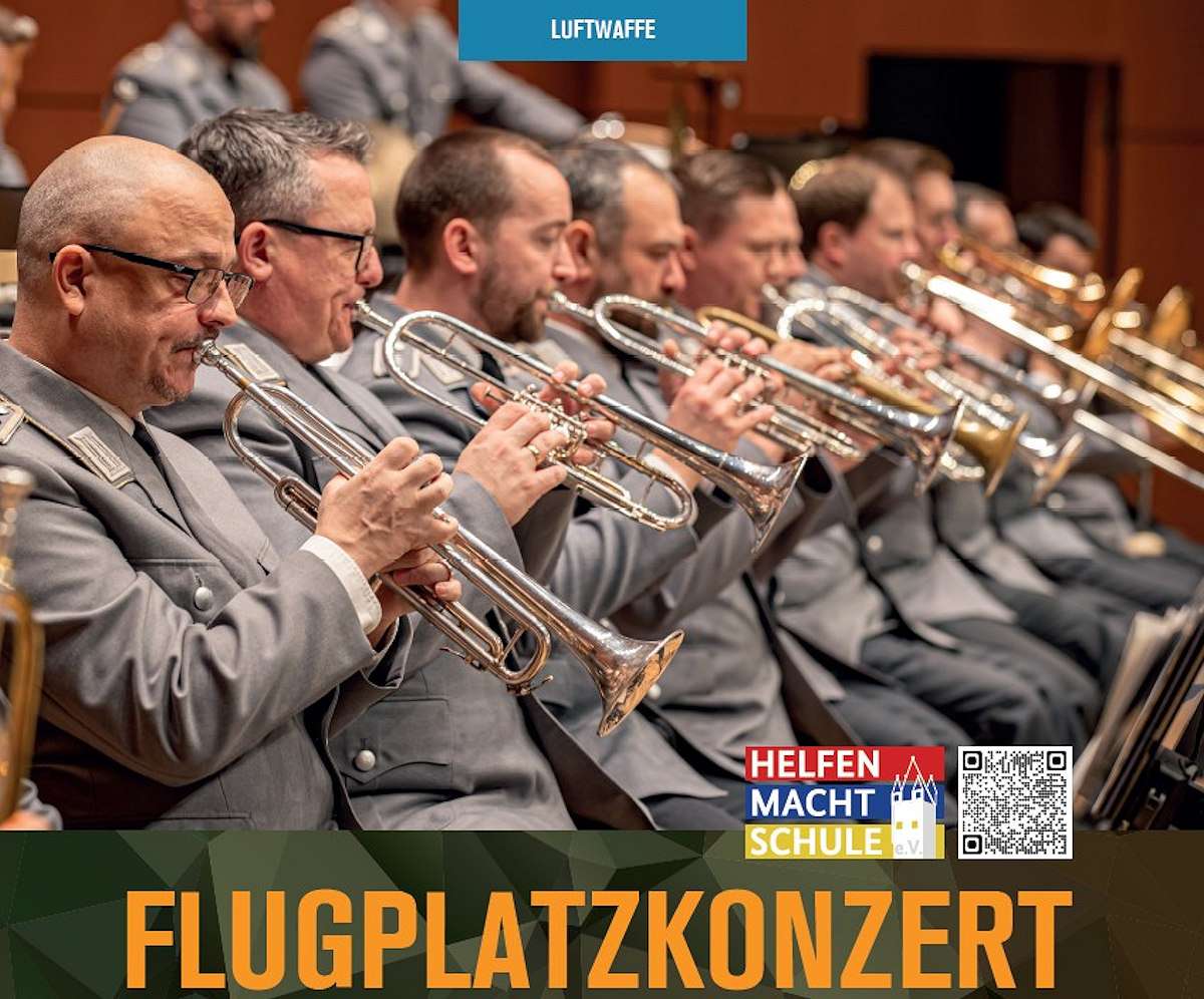 Flugplatzkonzert am 30.06.2026 im Fliegerhorst Kaufbeuren: Musik, Begegnung und Hilfe für den guten Zweck