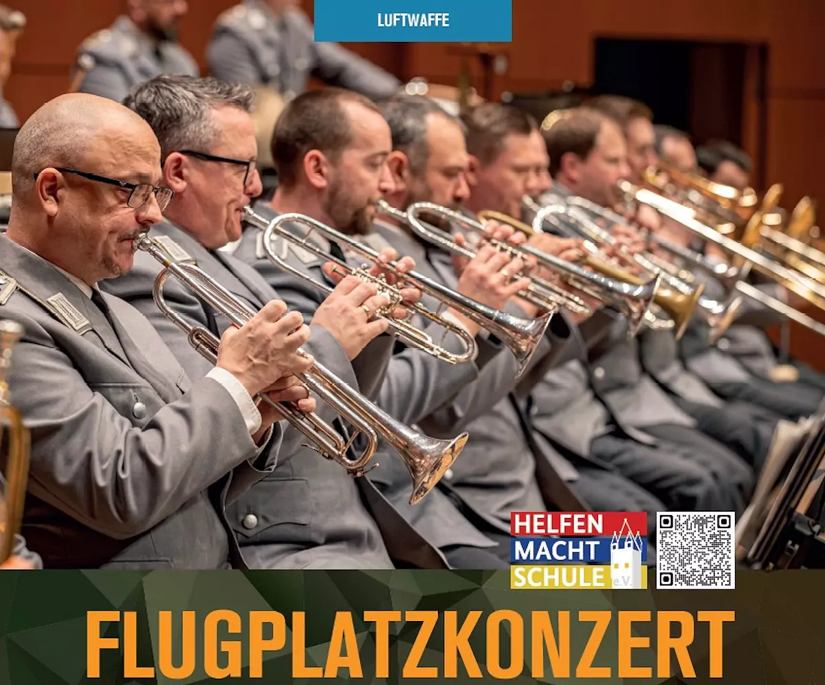 Flugplatzkonzert am 30.06.2026 im Fliegerhorst Kaufbeuren: Musik, Begegnung und Hilfe für den guten Zweck