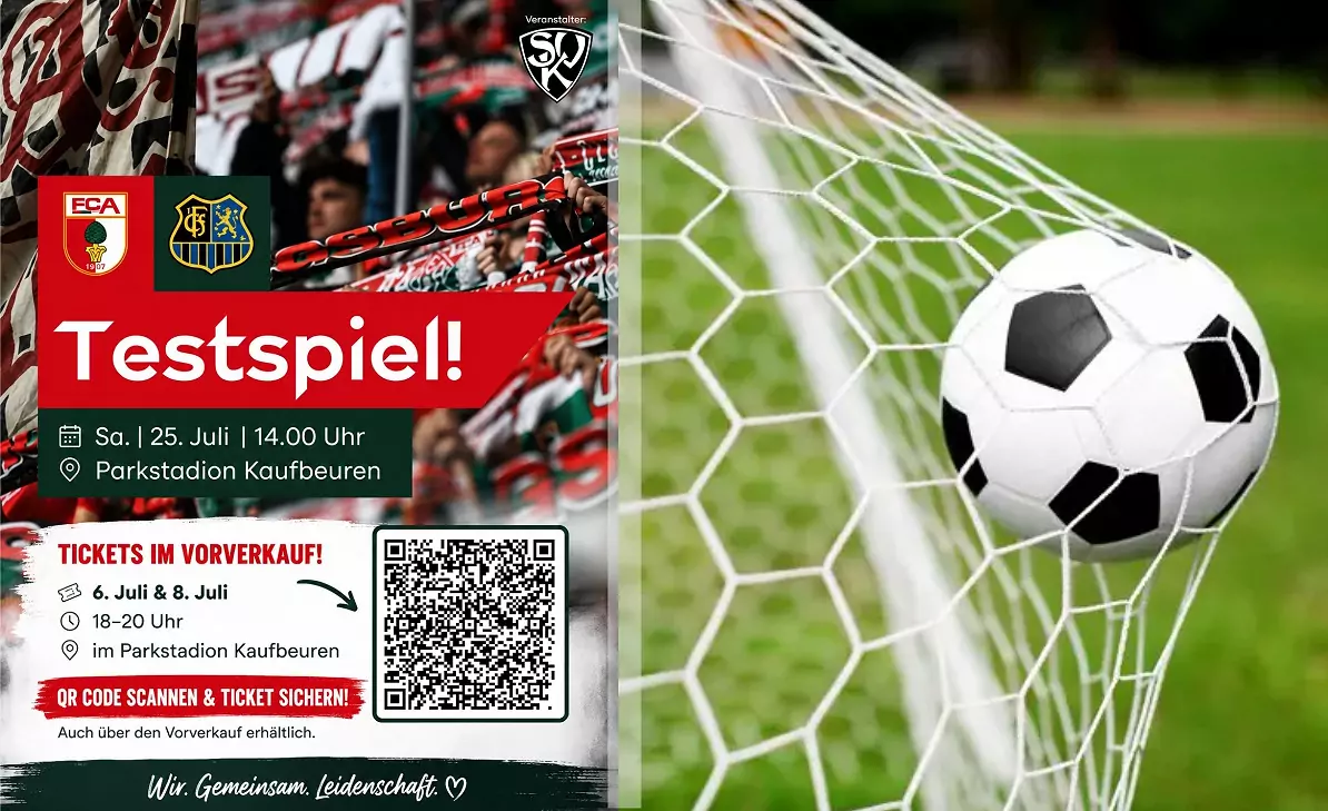 FC Augsburg kommt nach Kaufbeuren – morgen am 8. Juli Tickets direkt im Parkstadion sichern