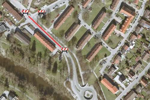 Vollsperrung wegen Erneuerung der defekten Straßenentwässerung im Bereich Am Hang – Hirschzeller Straße