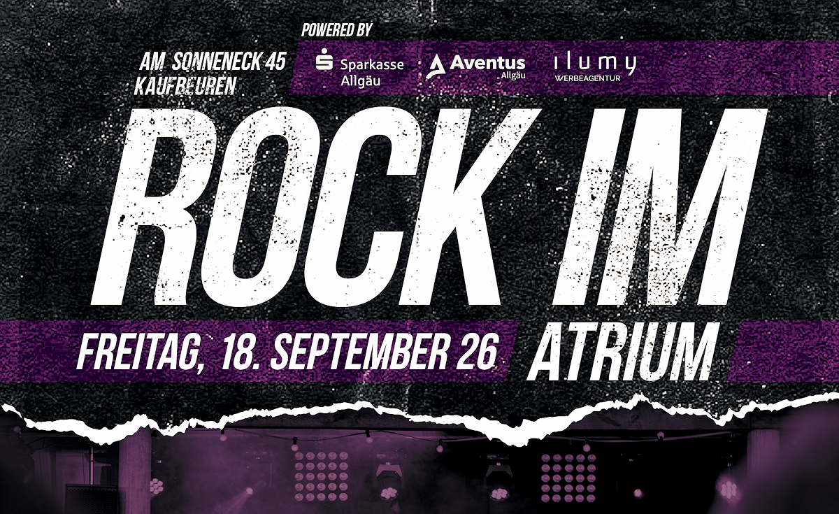 Rock im Atrium am 18. September in Kaufbeuren: Kulthits & Feieralarm