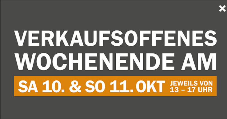 Verkaufsoffenes Wochenende bei JOAS Kaufbeuren